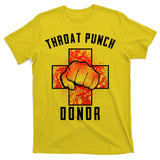 Throat Punch Donor Boxing Fan T-Shirt