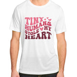 Tiny Humans Stole My Heart Valentine Adult ChromaSoft Performance T-Shirt