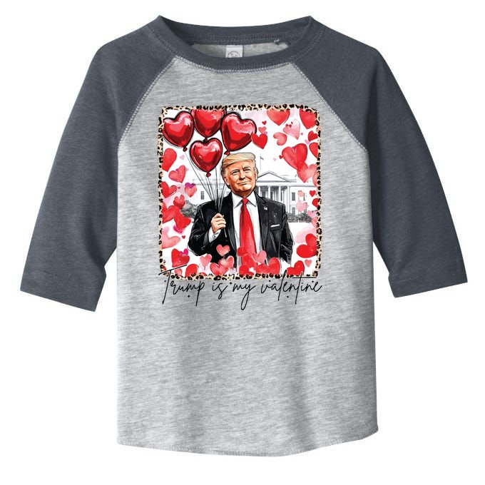 Trump Is My Valentine Retro Valentines Funny Trump Toddler Fine Jersey T-Shirt