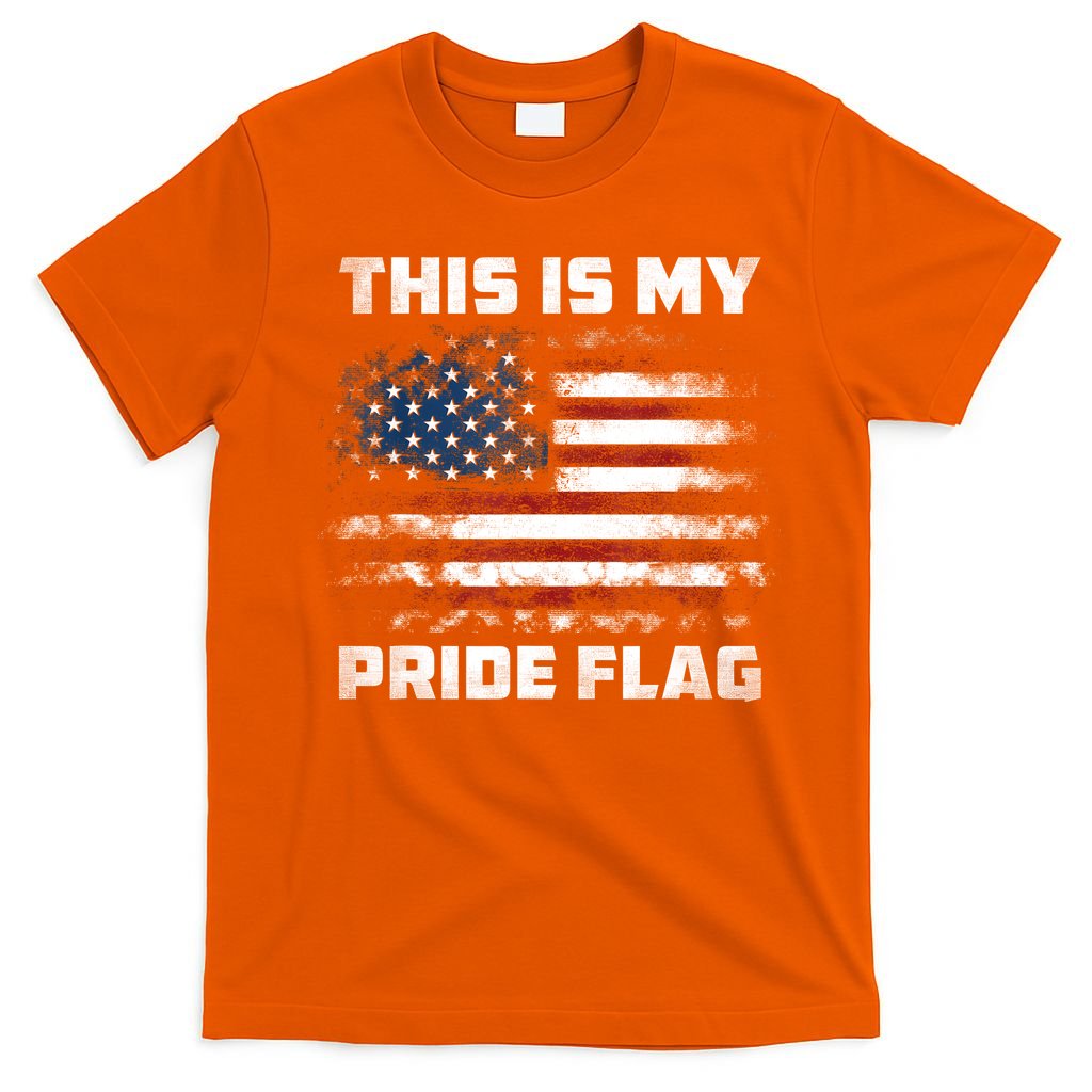 This Is My Pride Flag USA American 4th Of July Patriotic T-Shirt