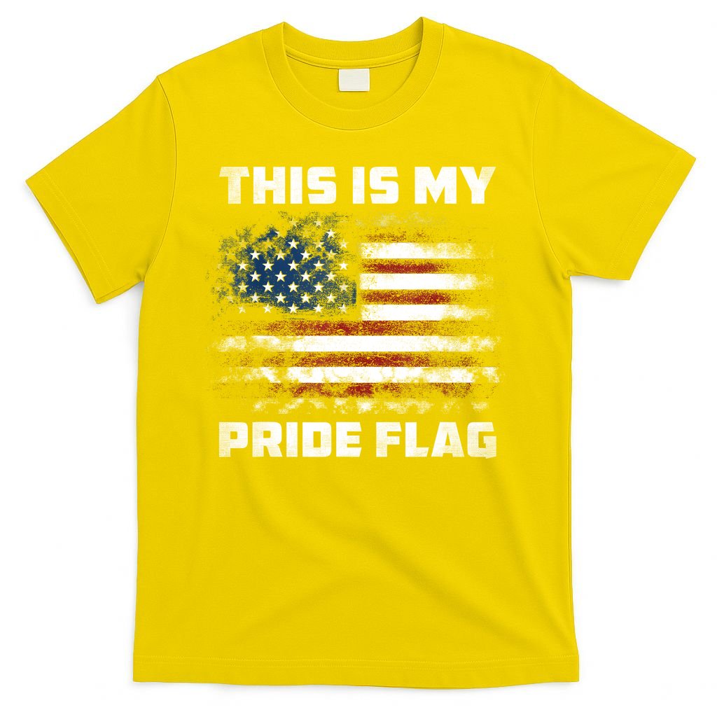 This Is My Pride Flag USA American 4th Of July Patriotic T-Shirt