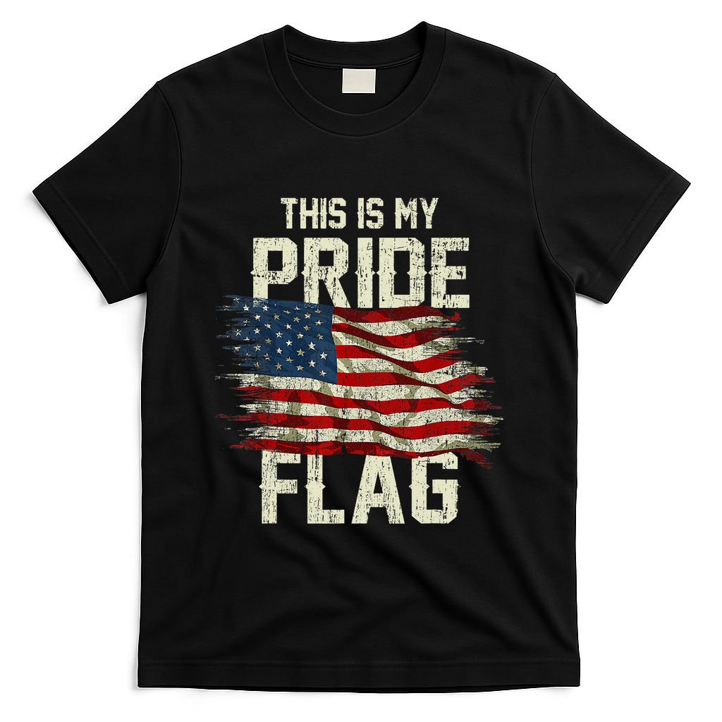 This Is My Pride Flag USA American 4th Of July Patriotic T-Shirt