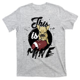 This Is Mine Cute Football Dog T-Shirt