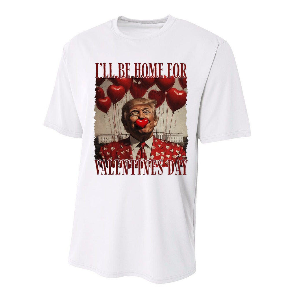 Trump Is My Valentine Funny Donald Trump Won 2024 President Performance Sprint T-Shirt