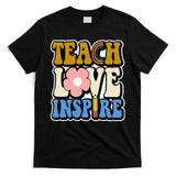 Teach Love Inspire Retro Gift For Teacher T-Shirt