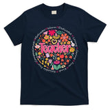 Teach Love Inspire Wildflower Teacher Funny Back To School T-Shirt