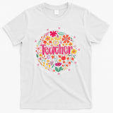 Teach Love Inspire Wildflower Teacher Funny Back To School T-Shirt