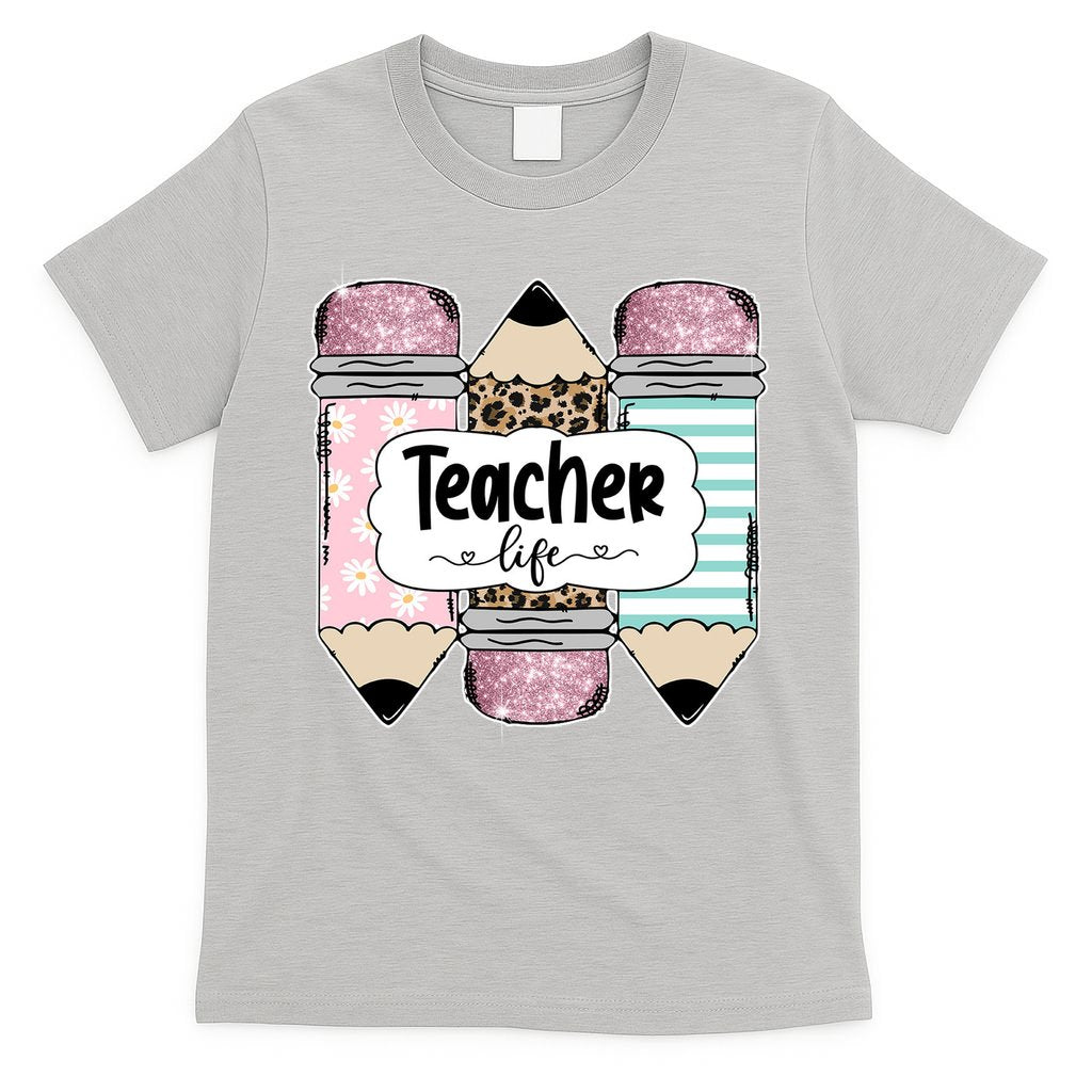Teacher Life Pencil Back To School T-Shirt