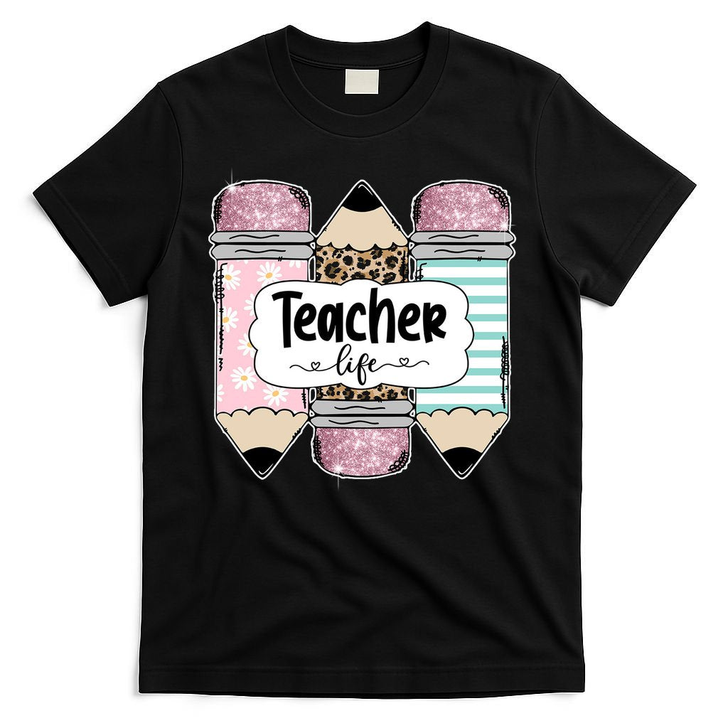 Teacher Life Pencil Back To School T-Shirt