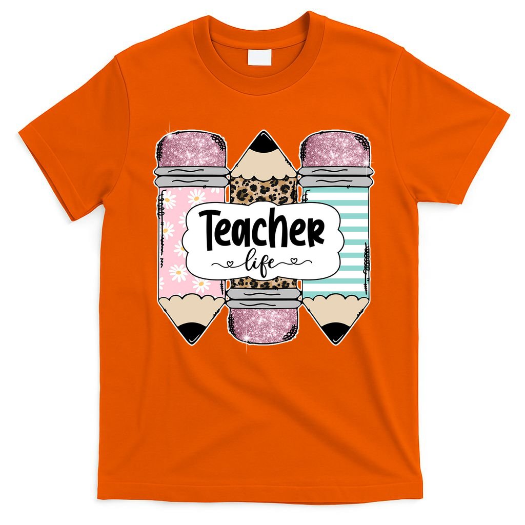 Teacher Life Pencil Back To School T-Shirt