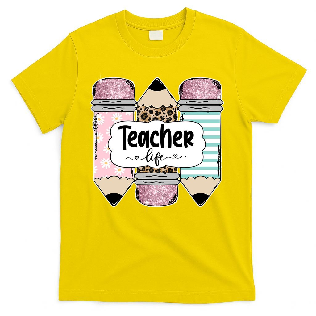 Teacher Life Pencil Back To School T-Shirt