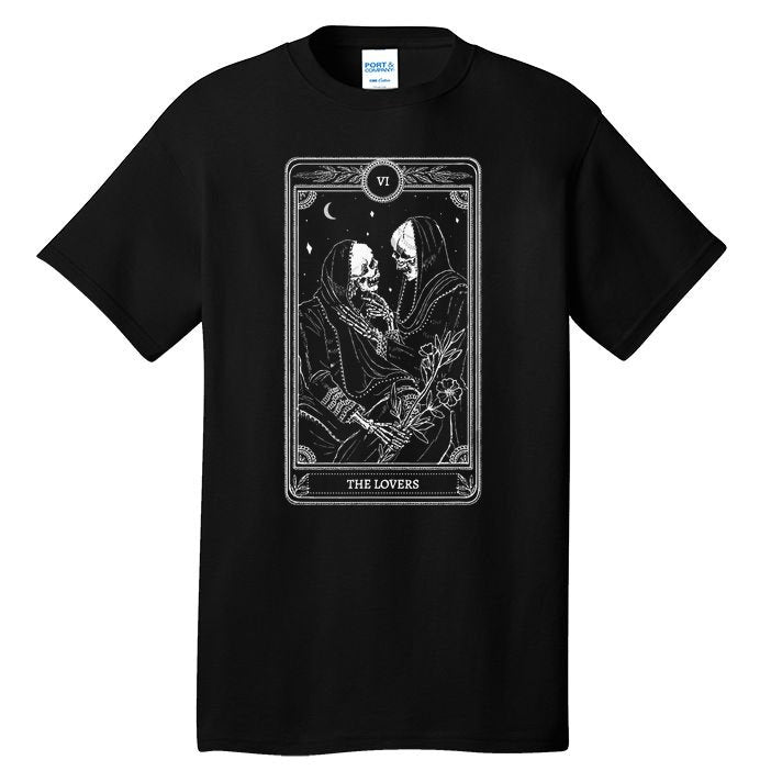 The Lover Tarot Card Valentine Goth Valentines Day Couple Tall T-Shirt