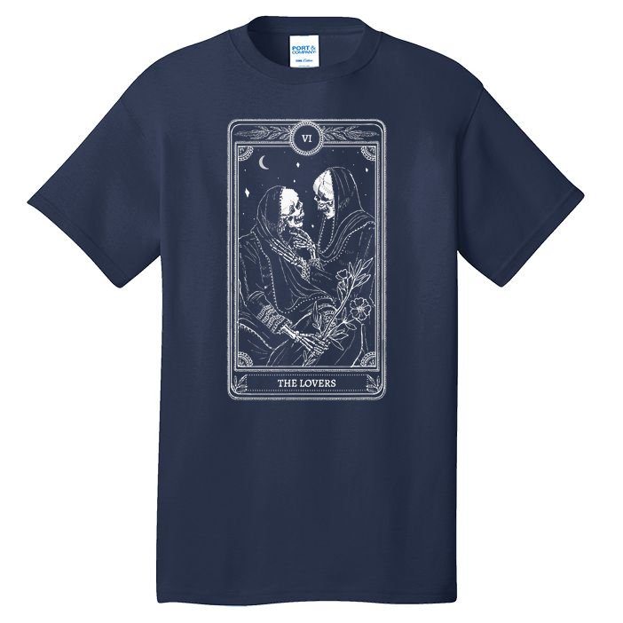 The Lover Tarot Card Valentine Goth Valentines Day Couple Tall T-Shirt