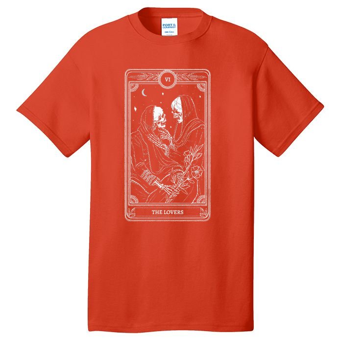 The Lover Tarot Card Valentine Goth Valentines Day Couple Tall T-Shirt