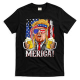 Trump Mullet 4th Of July USA American Flag Merica Trump 2024 T-Shirt