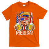 Trump Mullet 4th Of July USA American Flag Merica Trump 2024 T-Shirt