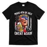 Trump Make 4th Of July Great Again Drinking Beer T-Shirt