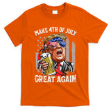 Trump Make 4th Of July Great Again Drinking Beer T-Shirt