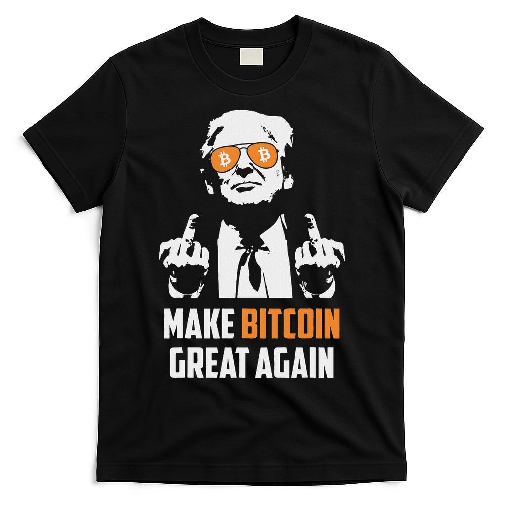 Trump Make Bitcoin Great Again Funny Maga Pro Trump T-Shirt