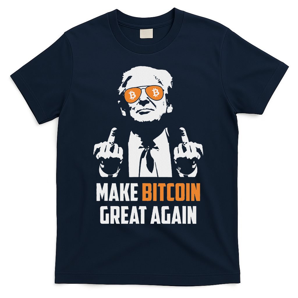 Trump Make Bitcoin Great Again Funny Maga Pro Trump T-Shirt