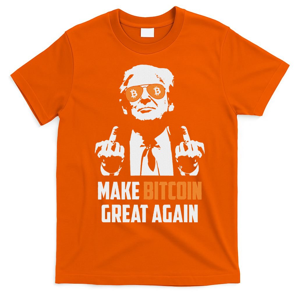 Trump Make Bitcoin Great Again Funny Maga Pro Trump T-Shirt