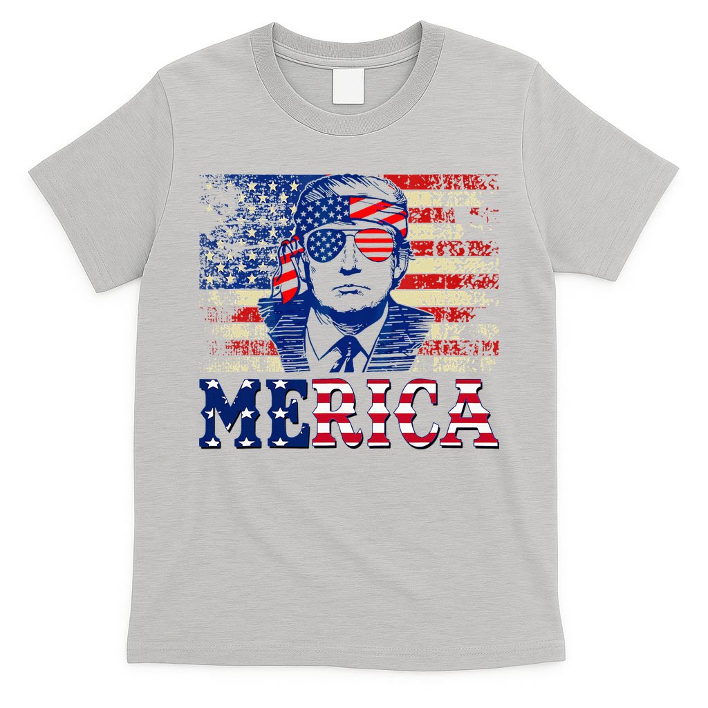 Trump Merica Shirts Fourth 4th Of July Trump American Flag T-Shirt