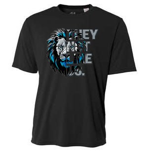 They Not Like Us Detroit Football Sports Fan Cooling Performance Crew T-Shirt