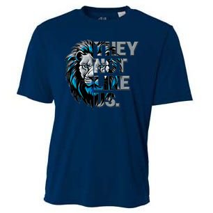 They Not Like Us Detroit Football Sports Fan Cooling Performance Crew T-Shirt