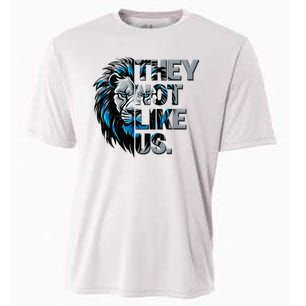 They Not Like Us Detroit Football Sports Fan Cooling Performance Crew T-Shirt