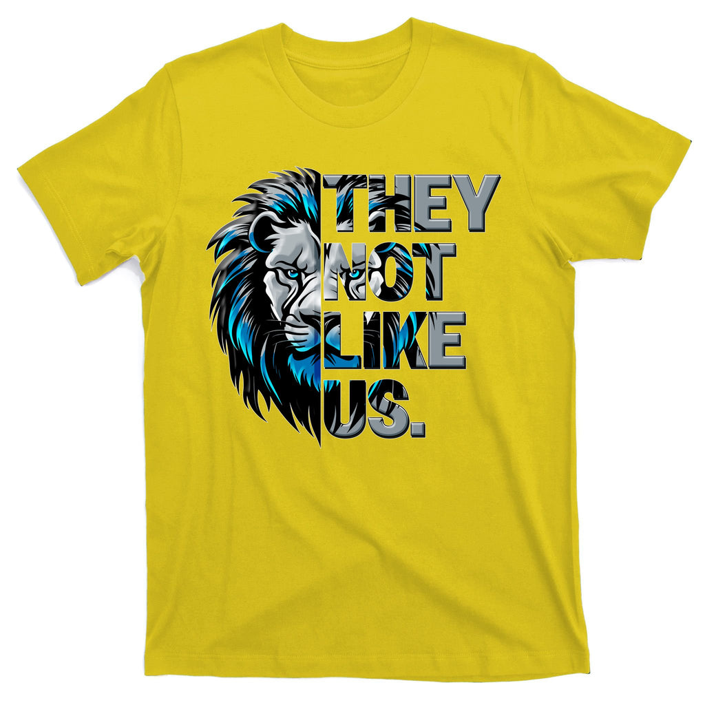 They Not Like Us Detroit Football Sports Fan T-Shirt