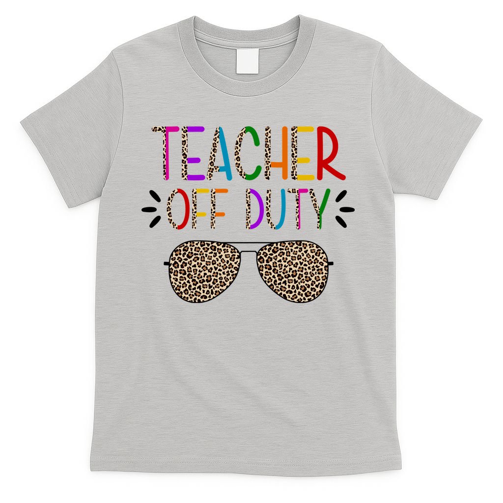 Teacher Off Duty Summer Break Cheetah T-Shirt