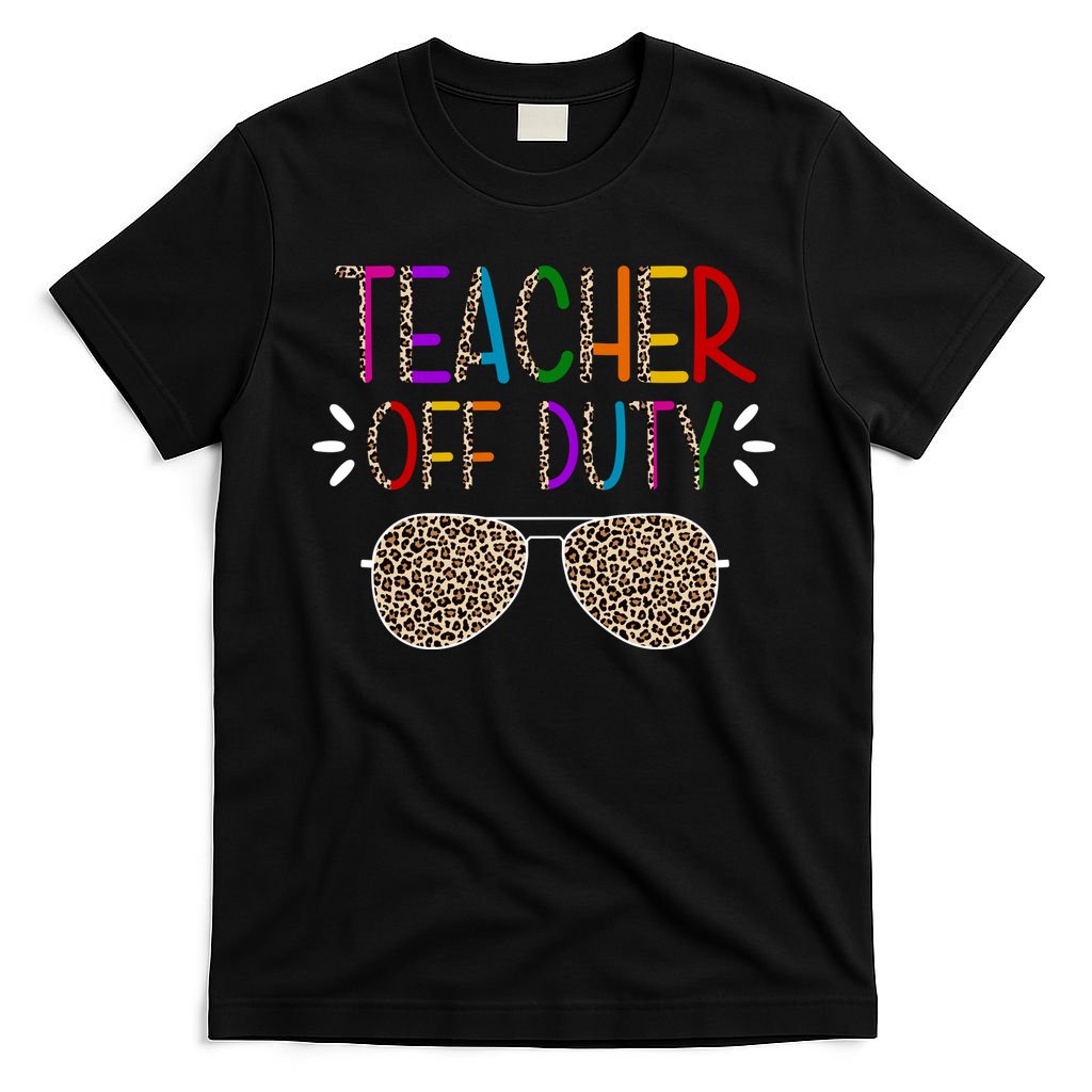 Teacher Off Duty Summer Break Cheetah T-Shirt