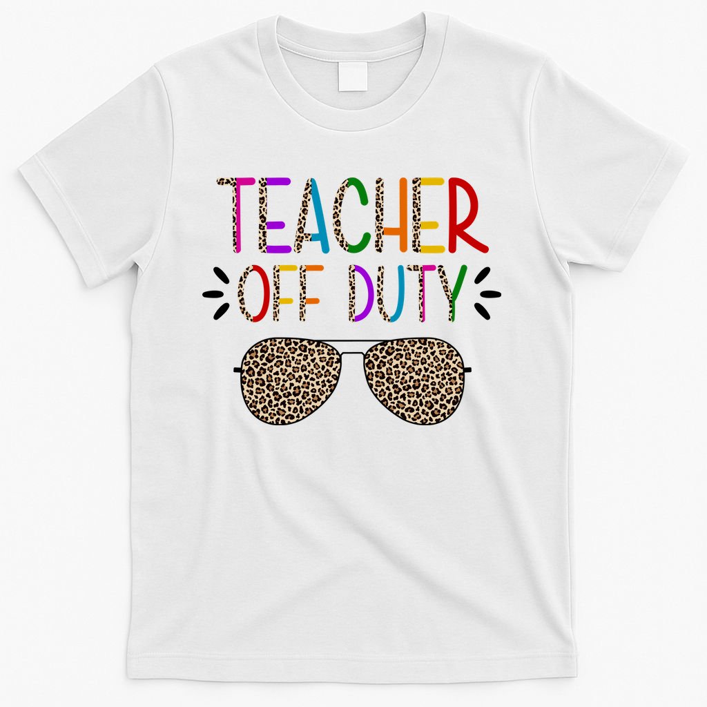 Teacher Off Duty Summer Break Cheetah T-Shirt