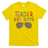 Teacher Off Duty Summer Break Cheetah T-Shirt