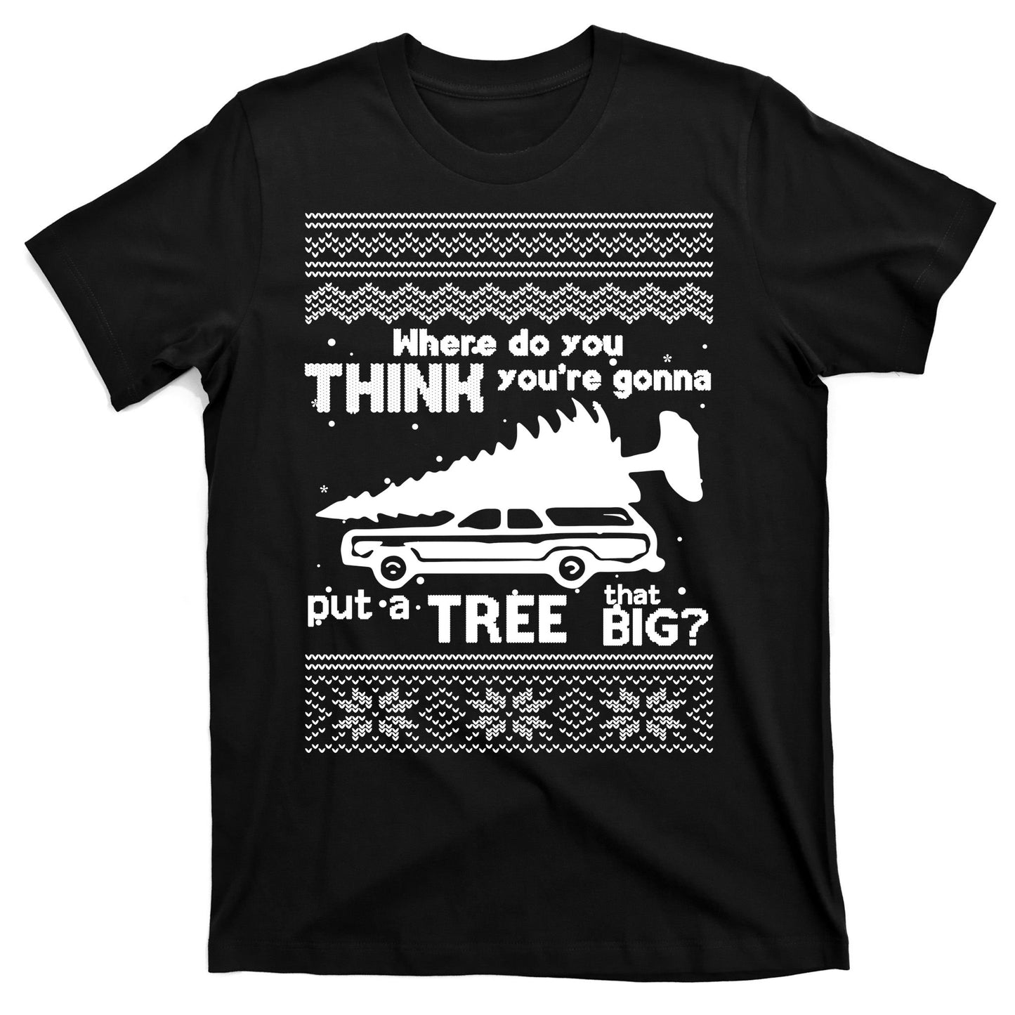 Todd Margo Couples Ugly Christmas Vacation Tree T-Shirt