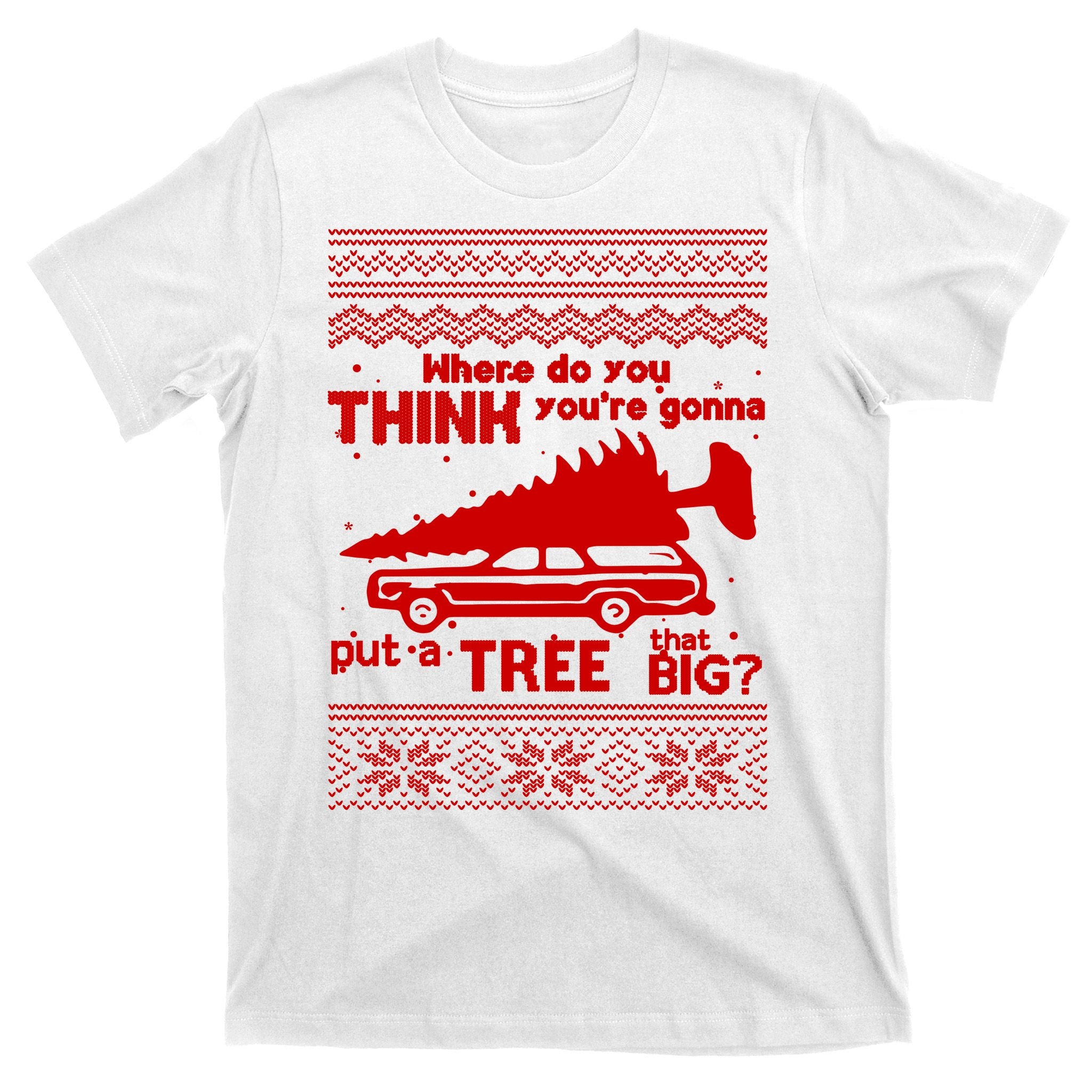 Todd Margo Couples Ugly Christmas Vacation Tree T-Shirt
