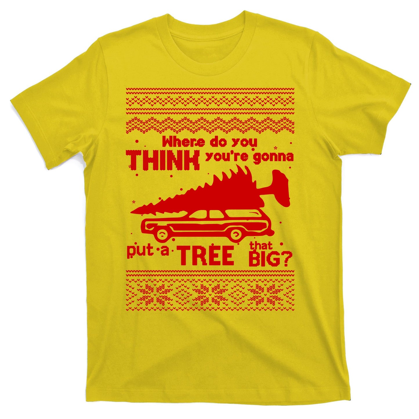 Todd Margo Couples Ugly Christmas Vacation Tree T-Shirt