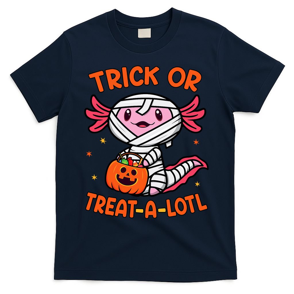 Trick Or Treat A Lotl Axolotl Halloween Costume T-Shirt