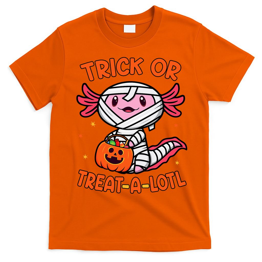 Trick Or Treat A Lotl Axolotl Halloween Costume T-Shirt