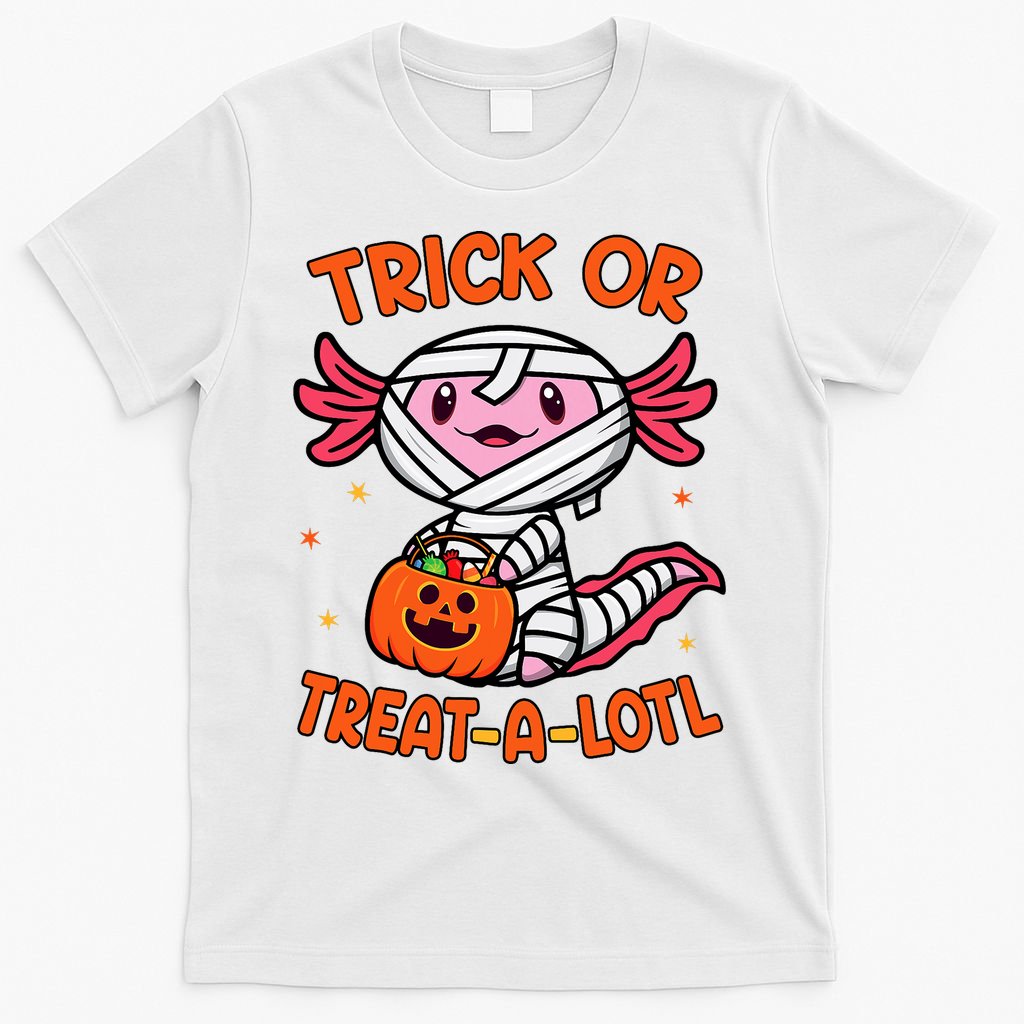 Trick Or Treat A Lotl Axolotl Halloween Costume T-Shirt