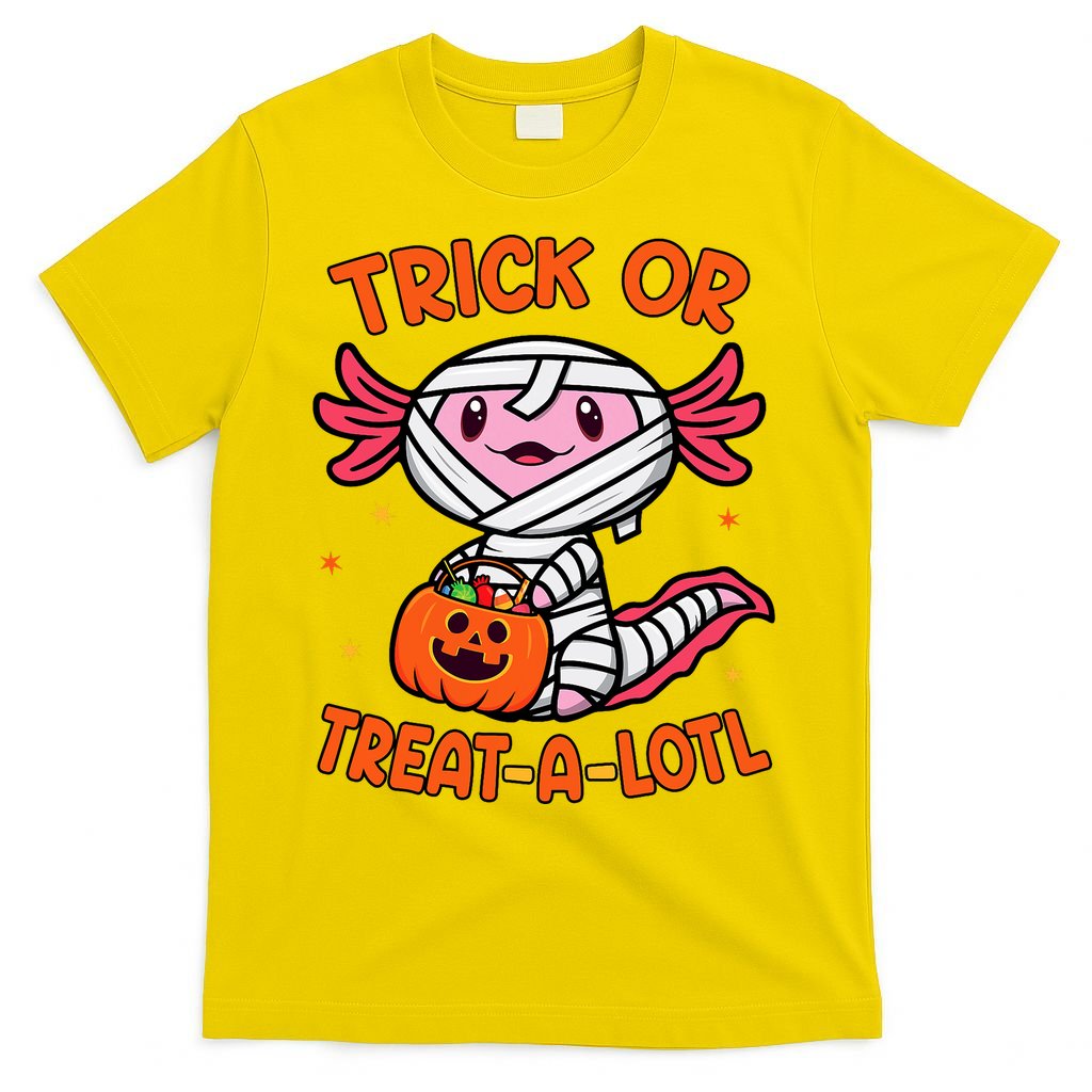 Trick Or Treat A Lotl Axolotl Halloween Costume T-Shirt