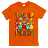 Teacher Of Tiny Superheroes First Day Back To School Graphic T-Shirt