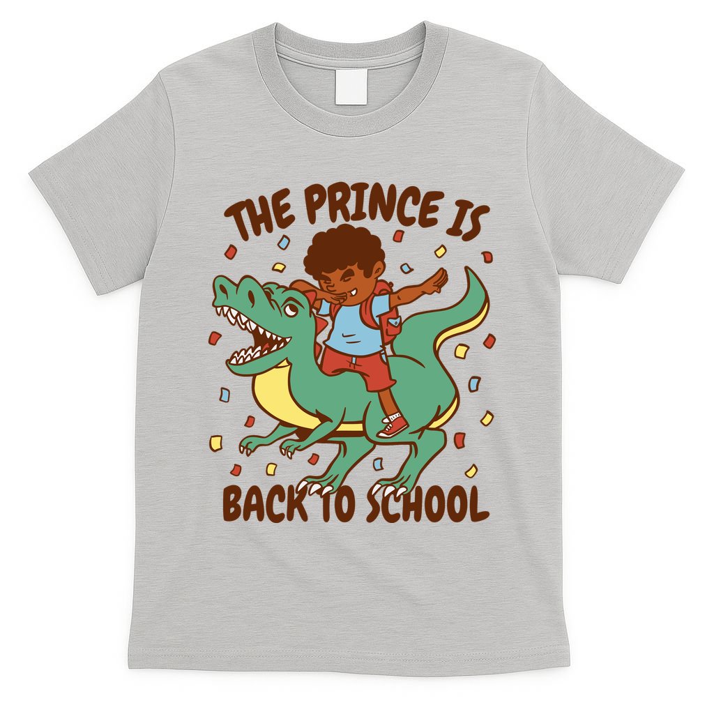 The Prince Is Back To School Dinosaur Dab T-Shirt