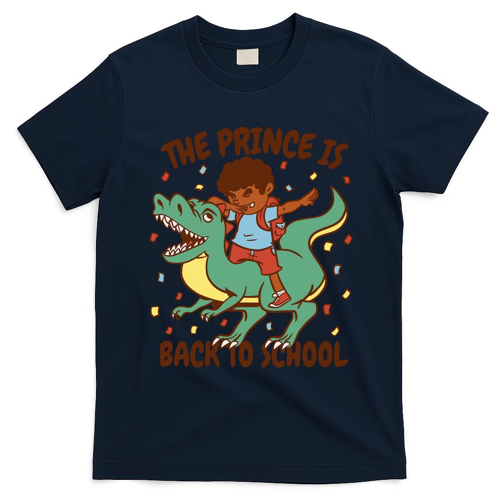 The Prince Is Back To School Dinosaur Dab T-Shirt