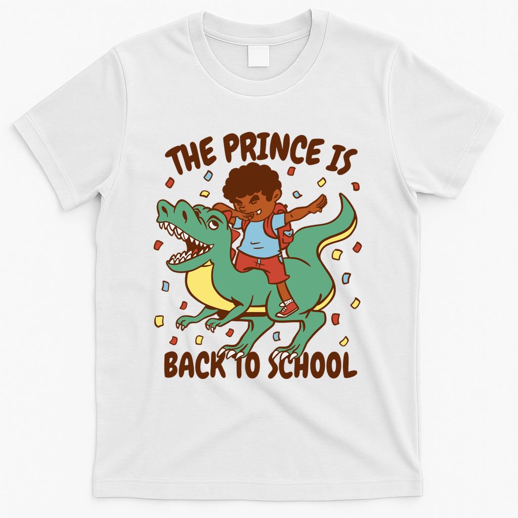 The Prince Is Back To School Dinosaur Dab T-Shirt
