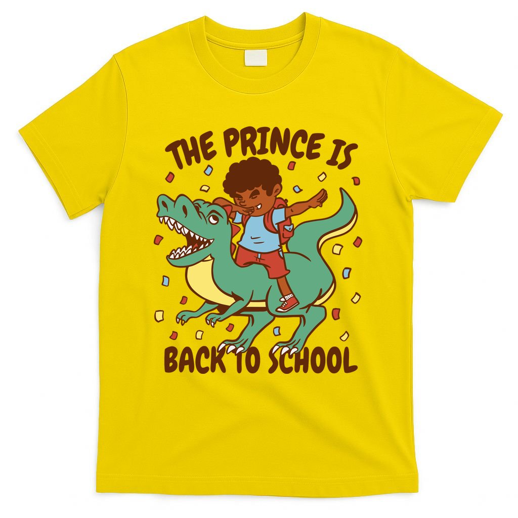 The Prince Is Back To School Dinosaur Dab T-Shirt