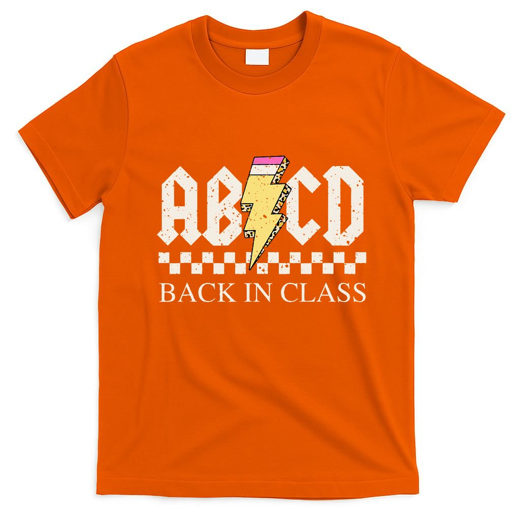 Teachers Rock Back To School ABCD Back In Class T-Shirt