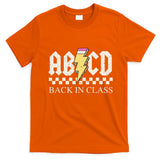 Teachers Rock Back To School ABCD Back In Class T-Shirt