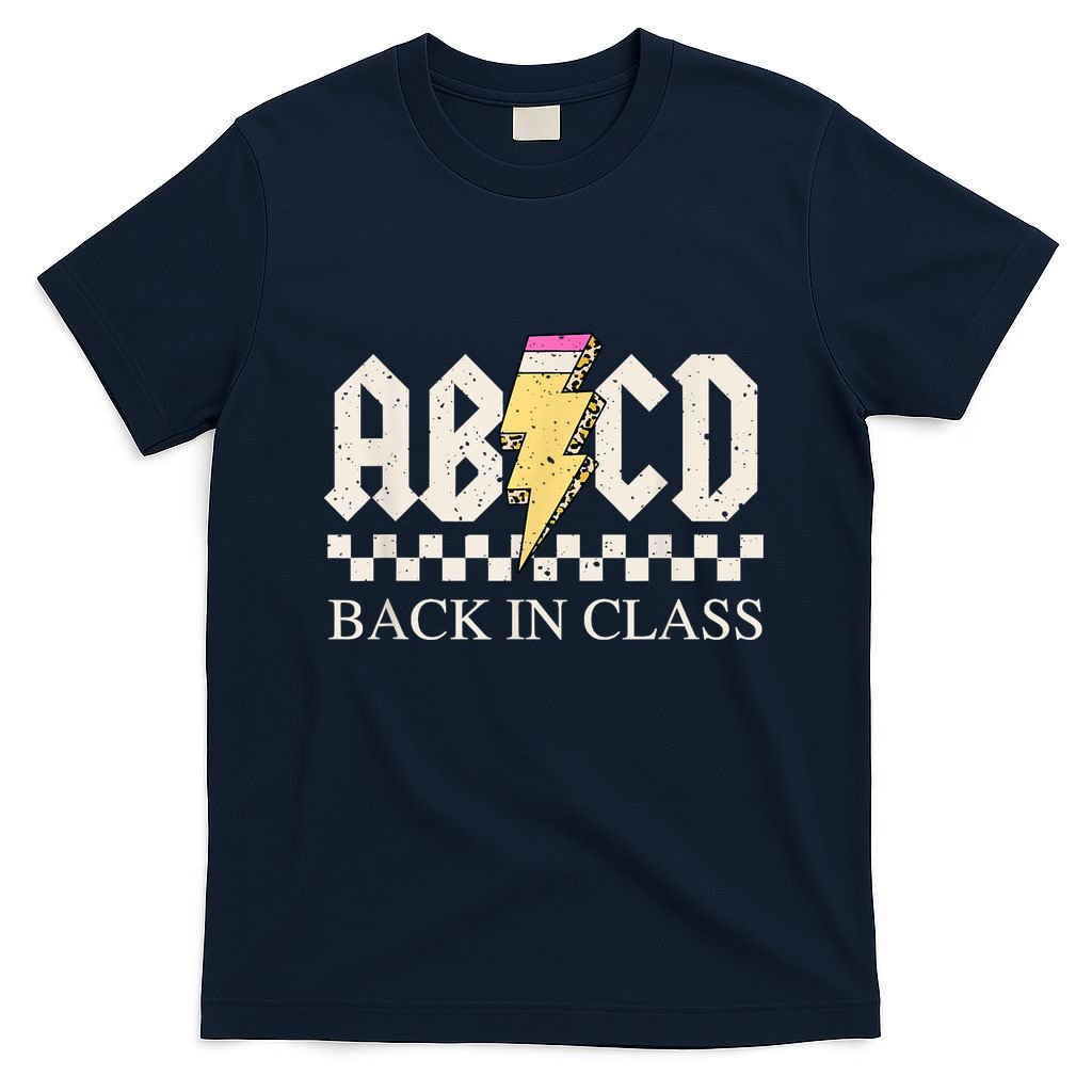 Teachers Rock Back To School ABCD Back In Class T-Shirt