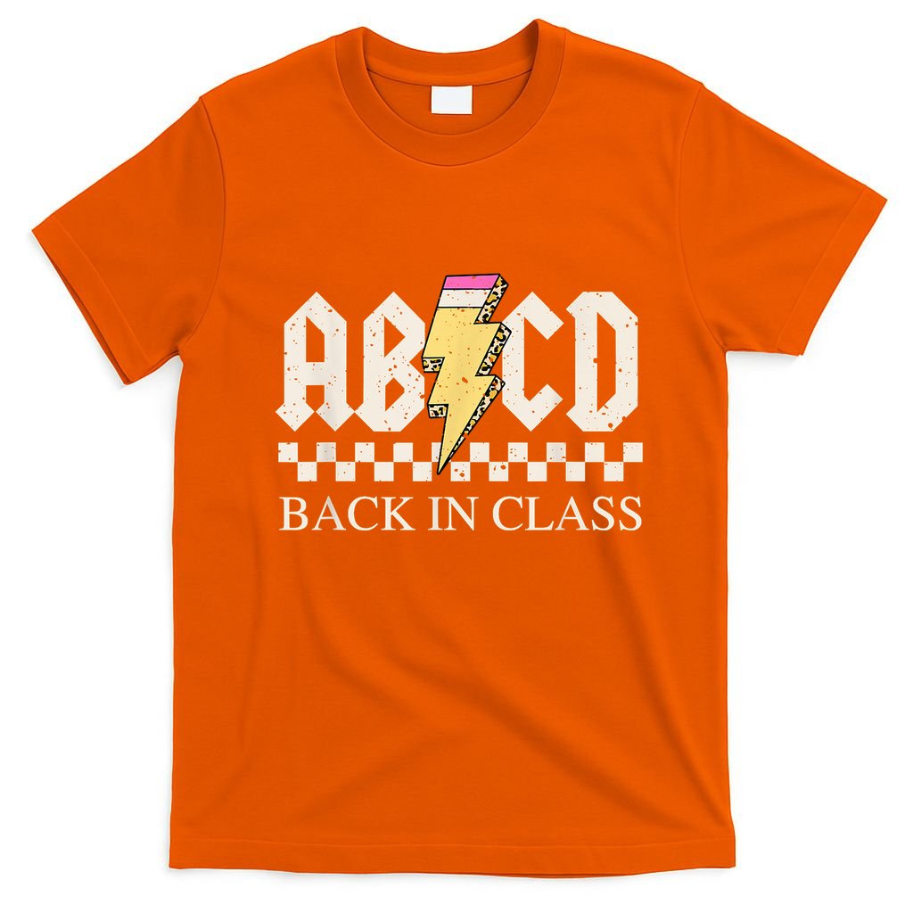 Teachers Rock Back To School ABCD Back In Class T-Shirt